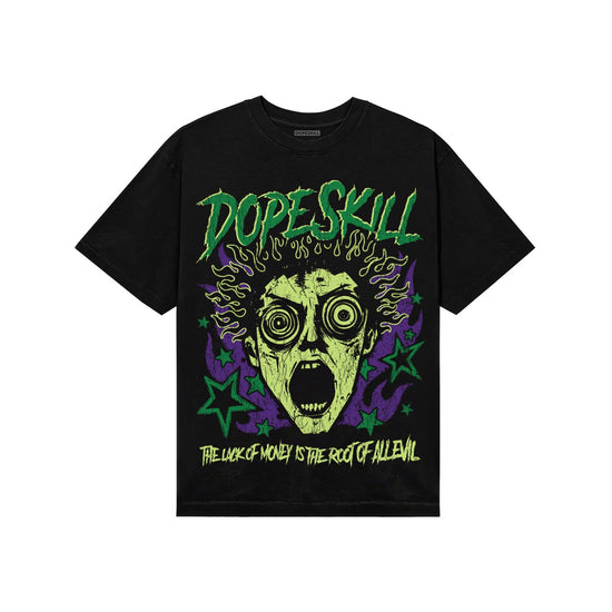 Green Sneakers DopeSkill T-Shirt Root of Evil Graphic Streetwear - Black