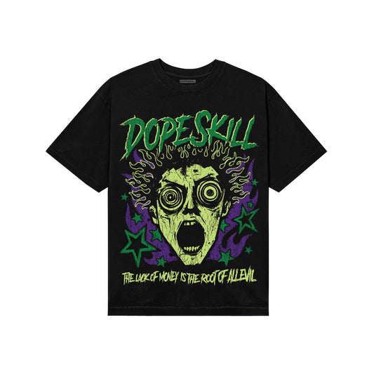Green Sneakers DopeSkill T-Shirt Root of Evil Graphic Streetwear - Black