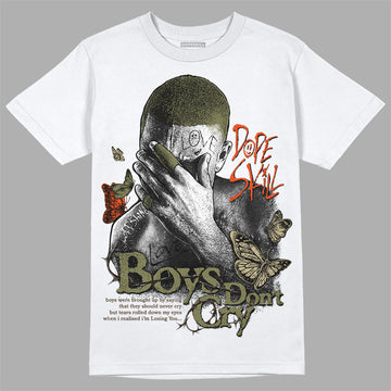 Olive Sneakers DopeSkill T-Shirt Boys Don't Cry Graphic Streetwear - White 