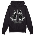 Jordan 1 High OG “Black/White” DopeSkill Hoodie Sweatshirt Breathe Graphic Streetwear - Black