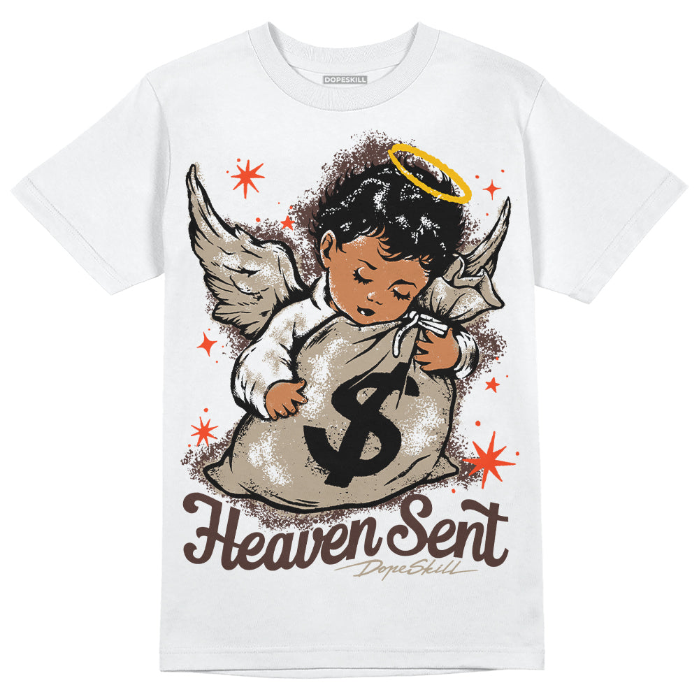 Jordan 1 High OG “Latte” DopeSkill T-Shirt Heaven Sent Graphic Streetwear - White 