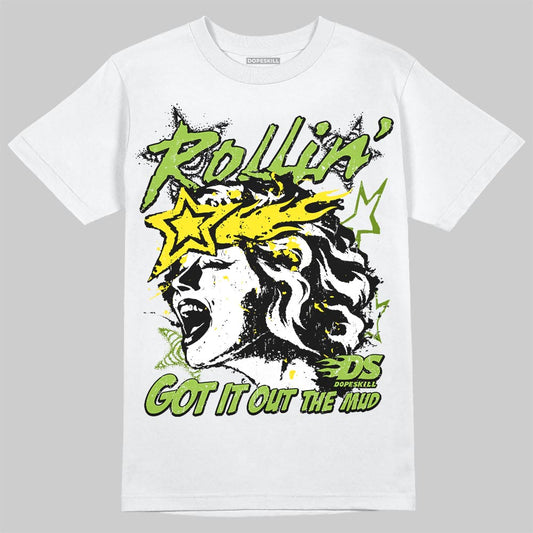 Green Sneakers DopeSkill T-Shirt Got It Out The Mud Graphic Streetwear - White
