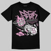 Jordan 4 WMNS “Orchid” DopeSkill T-Shirt Break Through Graphic Streetwear - Black