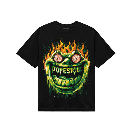 Green Sneakers DopeSkill T-Shirt Hellfire Graphic Streetwear - Black