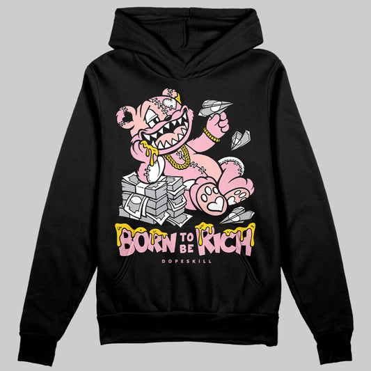 AMIRI White & Pink Stars Court Sneakers DopeSkill Hoodie Sweatshirt Born To Be Rich Graphic Streetwear - Black