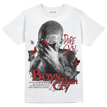 Jordan 12 “Red Taxi” DopeSkill T-Shirt Boys Don't Cry Graphic Streetwear - Black