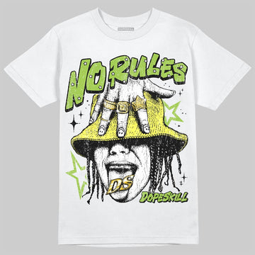 Green Sneakers DopeSkill T-Shirt No Rules Graphic Streetwear - White
