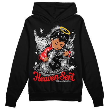 Jordan Spizike Low Bred DopeSkill Hoodie Sweatshirt Heaven Sent Graphic Streetwear - Black