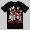 Adidas SAMBA OG ‘Collegiate Burgundy’ DopeSkill T-Shirt Born To Be Rich Graphic Streetwear - Black