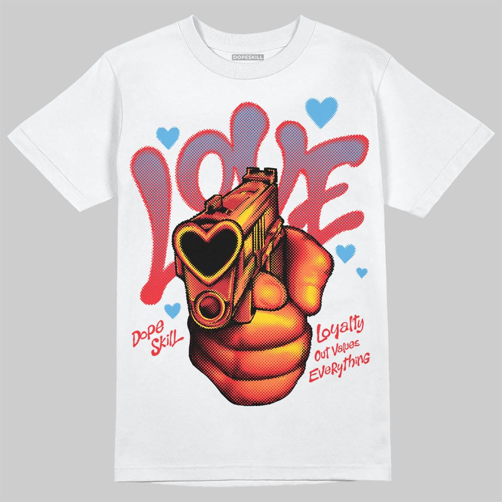 Jordan 11 Retro Cherry DopeSkill T-Shirt Love Shot Graphic Streetwear - White