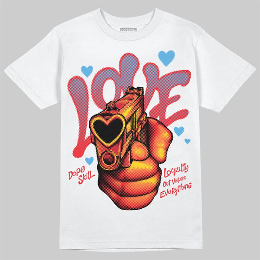 Jordan 11 Retro Cherry DopeSkill T-Shirt Love Shot Graphic Streetwear - White