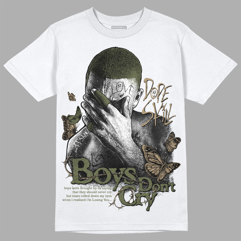 Air Max 90 Ballistic Neutral Olive DopeSkill T-Shirt Boys Don't Cry Graphic Streetwear - White