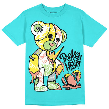 New Balance 9060 “Cyan Burst” DopeSkill Virtual Blue T-Shirt Broken Heart Graphic Streetwear