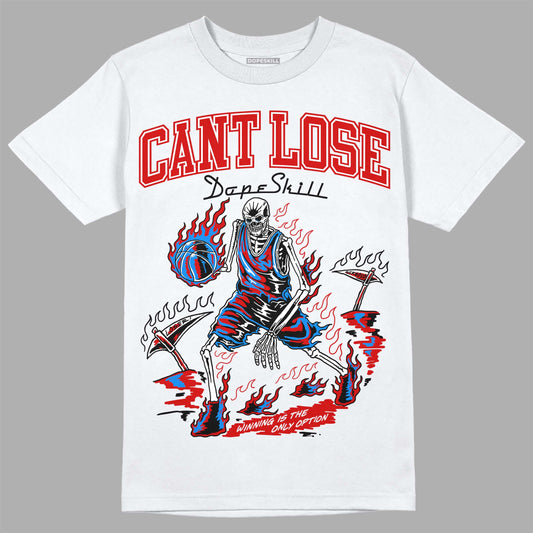 Jordan 1 Low OG “Black Toe” DopeSkill T-Shirt Cant Lose Graphic Streetwear - White