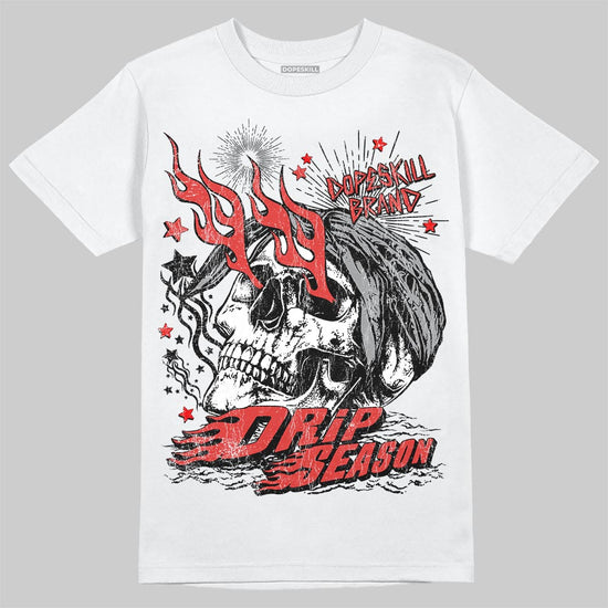 Jordan 4 Toro Bravo DopeSkill T-Shirt Drip Season Graphic Streetwear - White