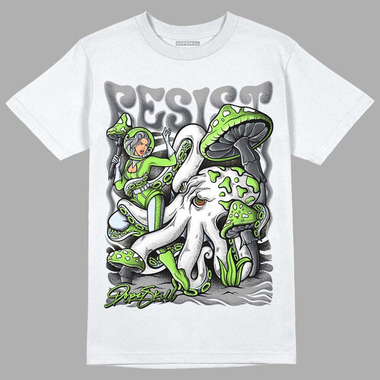 Jordan 5s "Green Bean" DopeSkill T-Shirt Resist Graphic Streetwear - White