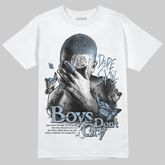 Jordan 40 “Blue Suede” DopeSkill T-Shirt Boys Don't Cry Graphic Streetwear - White