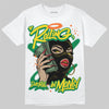 Green Sneakers DopeSkill T-Shirt Rolling in Money Graphic Streetwear - White 