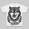Jordan 12 Black Wolf Grey DopeSkill Oversized Print T-Shirt Wolf Grey Graphic Streetwear - White