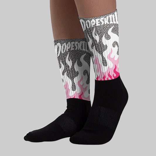 Wings 3s DopeSkill Sublimated Socks FIRE Graphic