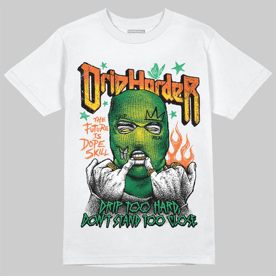 Green Sneakers DopeSkill T-Shirt Drip Harder Graphic Streetwear - White