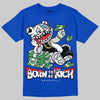 Jordan 12 “Blueberry” DopeSkill Royal T-shirt Born To Be Rich Graphic Streetwear