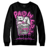 Jordan 4 GS “Hyper Violet” DopeSkill Sweatshirt Paid In Full Graphic Streetwear - Black