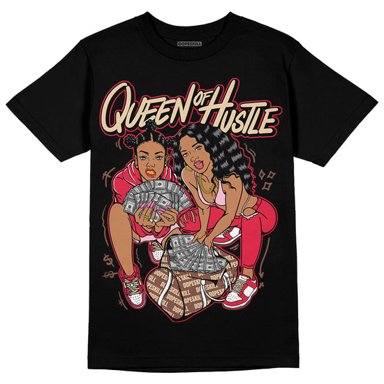 Dunk Low PRM Bacon DopeSkill T-Shirt Queen Of Hustle Graphic Streetwear - Black