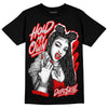 Jordan 4 Retro Red Cement DopeSkill T-Shirt New H.M.O Graphic Streetwear - Black