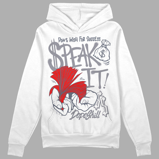 Jordan 14 Retro 'Stealth' DopeSkill Hoodie Sweatshirt Speak It Graphic Streetwear - White