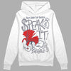 Jordan 14 Retro 'Stealth' DopeSkill Hoodie Sweatshirt Speak It Graphic Streetwear - White