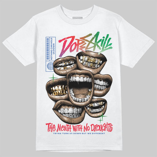 Jordan 11 City Pack “285” Atlanta DopeSkill T-Shirt The Mouth With No Droughts Graphic Streetwear - White