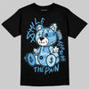 Jordan 11 Low University Blue DopeSkill T-Shirt Smile Through The Pain Graphic Streetwear - Black