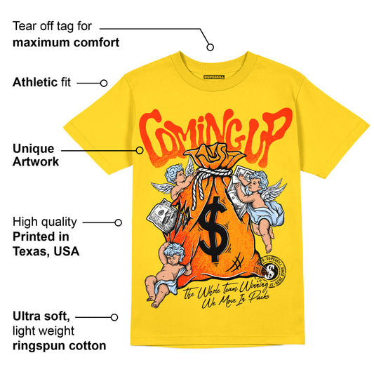 Yellow Ochre 6s DopeSkill Yellow T-shirt Money Bag Coming Up Graphic