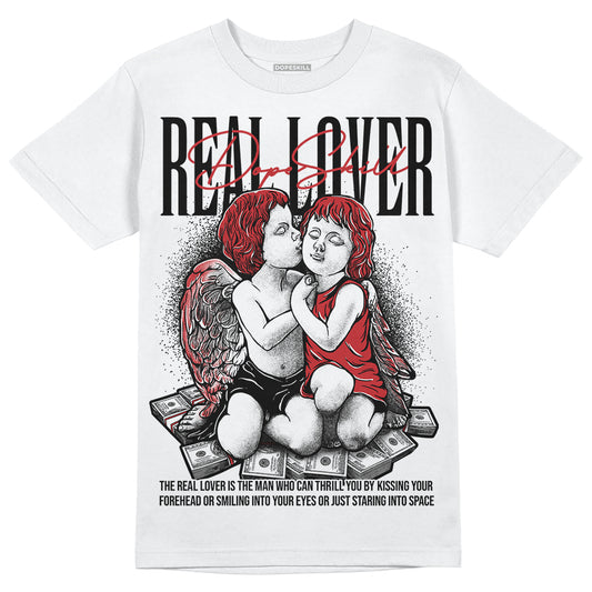 Jordan 12 “Red Taxi” DopeSkill T-Shirt Real Lover Graphic Streetwear - White