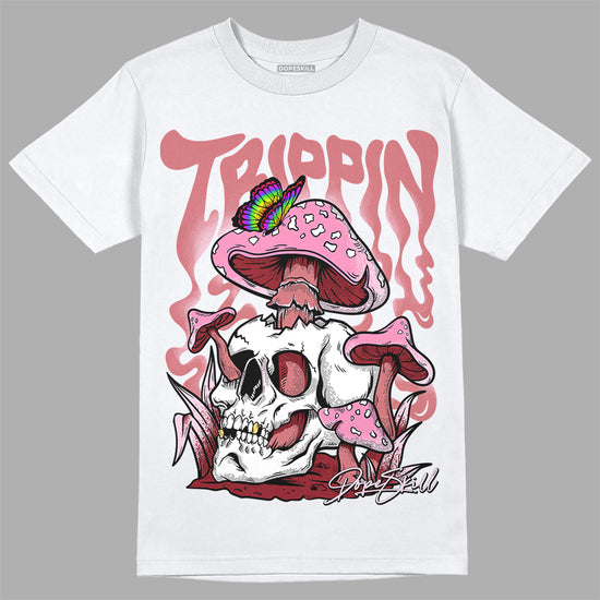 Valentine's Day Collection DopeSkill T-Shirt Trippin Graphic Streetwear - White