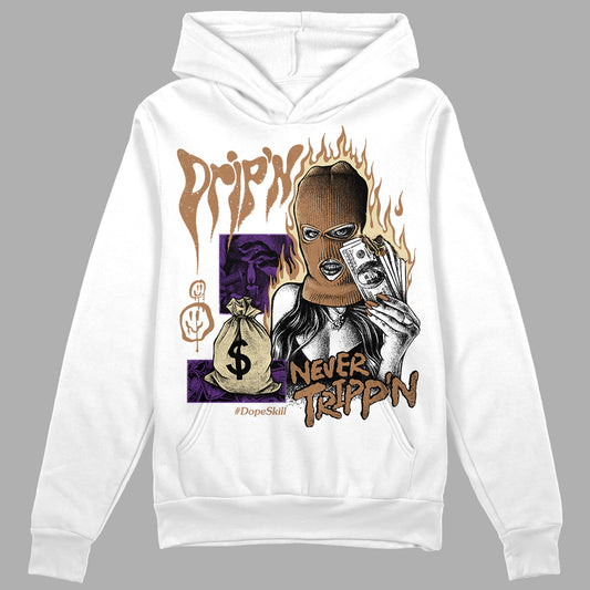 Jordan 6 WMNS Gore-Tex Brown Kelp DopeSkill Hoodie Sweatshirt Drip'n Never Tripp'n Graphic Streetwear - White