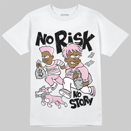 Jordan 5 OG “35th Anniversary” DopeSkill T-Shirt No Risk No Story Graphic Streetwear - White