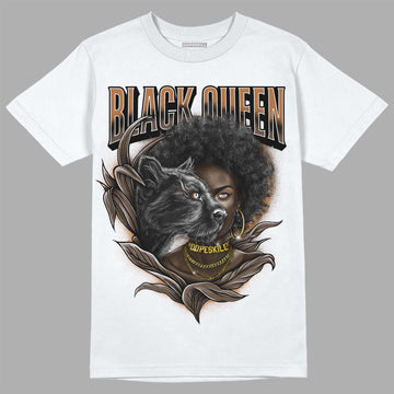 Jordan 1 Retro High OG Palomino DopeSkill T-Shirt New Black Queen Graphic Streetwear - White