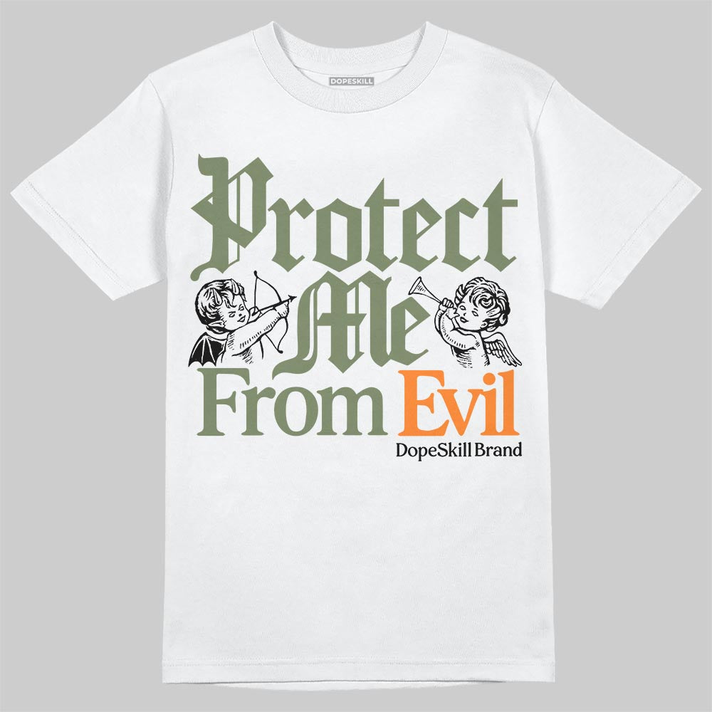 Jordan 4 Retro OG SP Undefeated (2025) DopeSkill T-Shirt Protect Me From Evil Graphic Streetwear - White