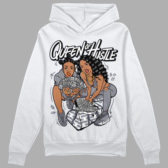 Jordan 14 Retro 'Stealth' DopeSkill Hoodie Sweatshirt Queen Of Hustle Graphic Streetwear - White