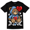 Jordan 9 Powder Blue DopeSkill T-Shirt Broken Bear Graphic Streetwear - Black