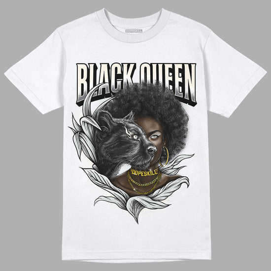 Jordan 1 Retro Low OG Black Cement DopeSkill T-Shirt New Black Queen Graphic Streetwear - White