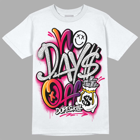 Jordan 3 Retro SP J Balvin Medellín Sunset DopeSkill T-Shirt No Days Off Graphic Streetwear - White 