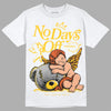 Yellow Sneakers DopeSkill T-Shirt New No Days Off Graphic Streetwear - WHite