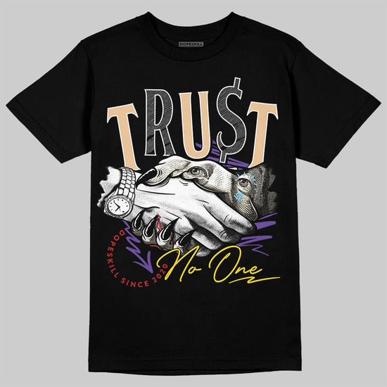Jordan 17 Retro Low SP Infinite Archives DopeSkill T-Shirt Trust No One Graphic Streetwear - Black