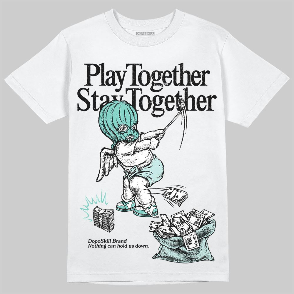 Jordan 11 Low "Igloo" DopeSkill T-Shirt Play together, Stay together Graphic Streetwear - White