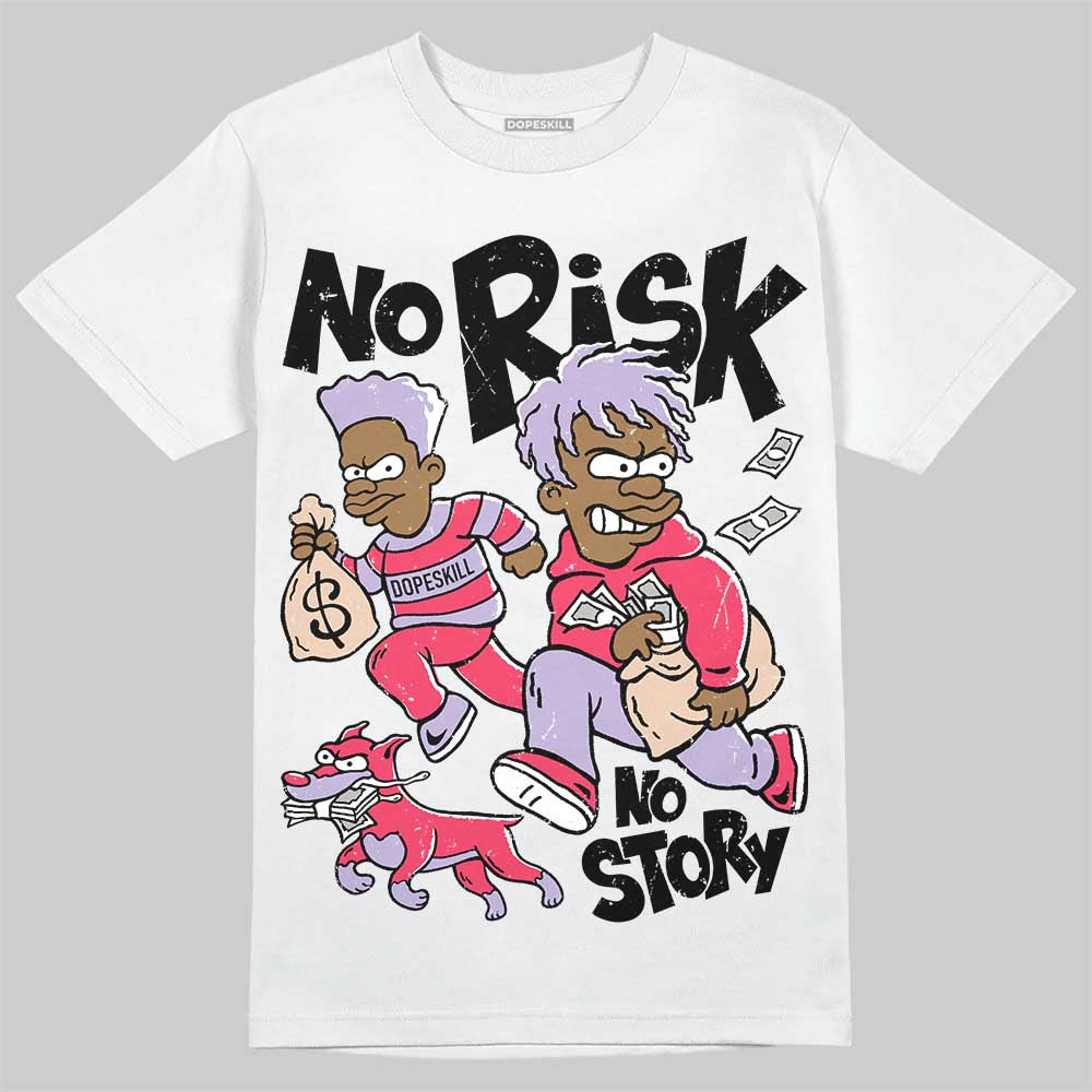 Jordan 5 Low “Peanut Butter Jelly” DopeSkill T-Shirt No Risk No Story Graphic Streetwear - White