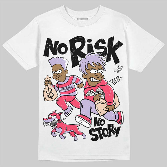 Jordan 5 Low “Peanut Butter Jelly” DopeSkill T-Shirt No Risk No Story Graphic Streetwear - White