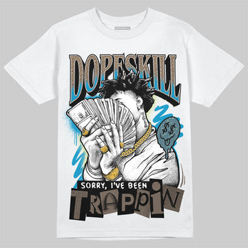 Jordan 3 GS “We Outside” DopeSkill T-Shirt Sorry I've Been Trappin Graphic Streetwear - White